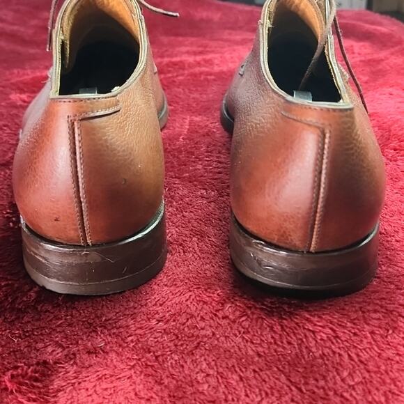 EMLING CHAUSSEUR BROWN LEATHER PEBBLED OXFORDS VERY ELEGANT MENS SIZE 11 - Picture 8 of 16